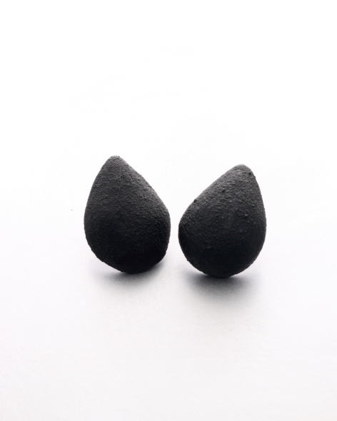 matte black drop earrings